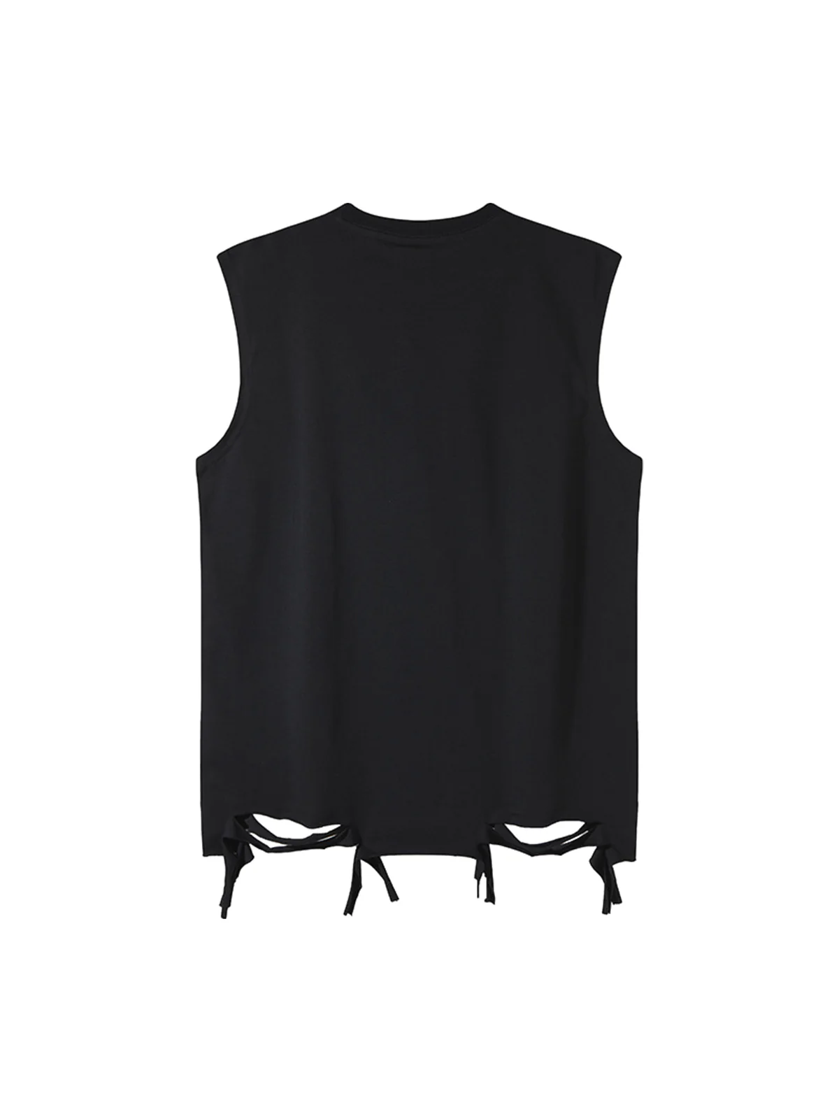 Retro Tattered Print Vest