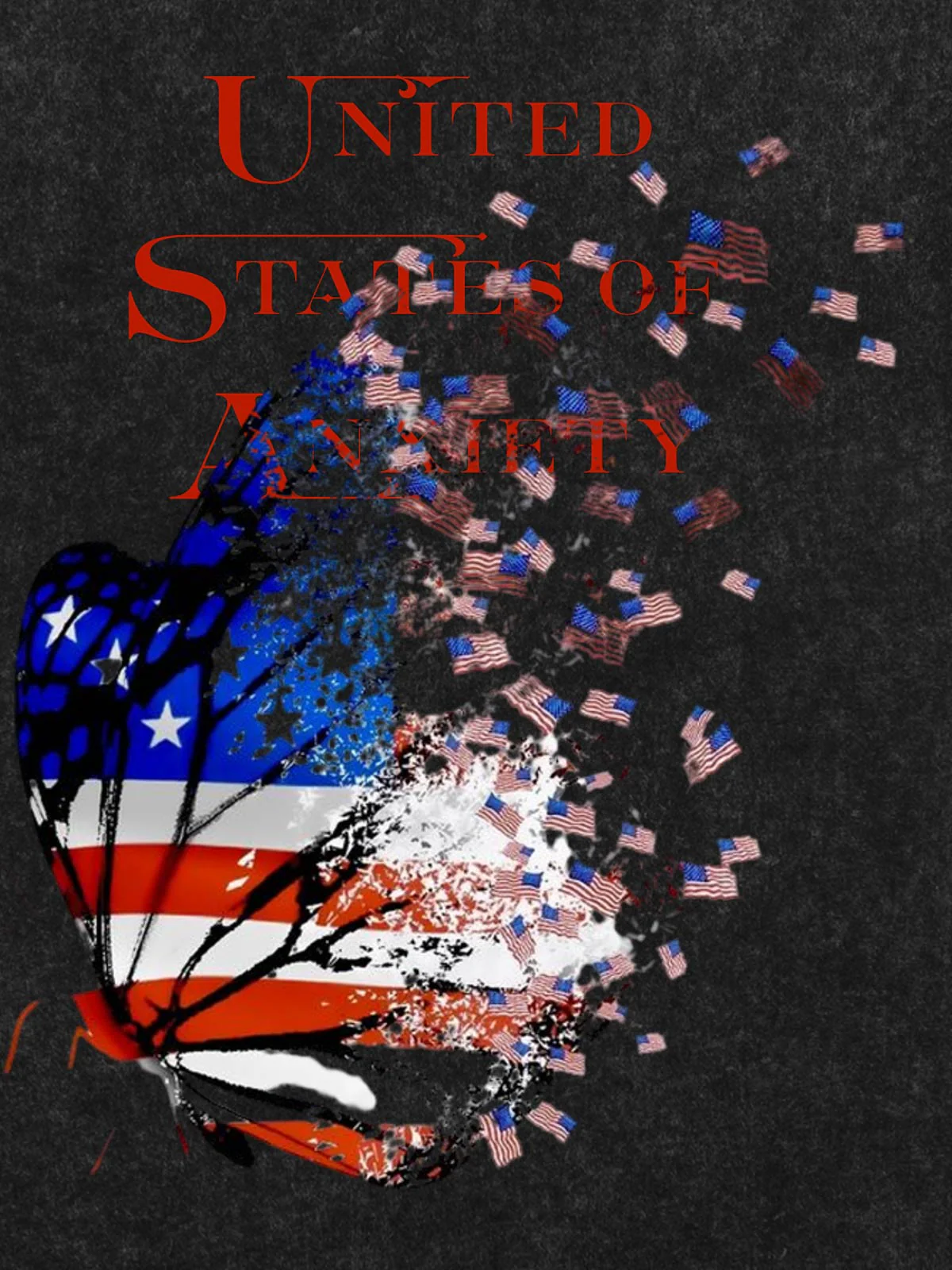 Orginal Street Broken Phantom Butterfly Independence Day T-shirt