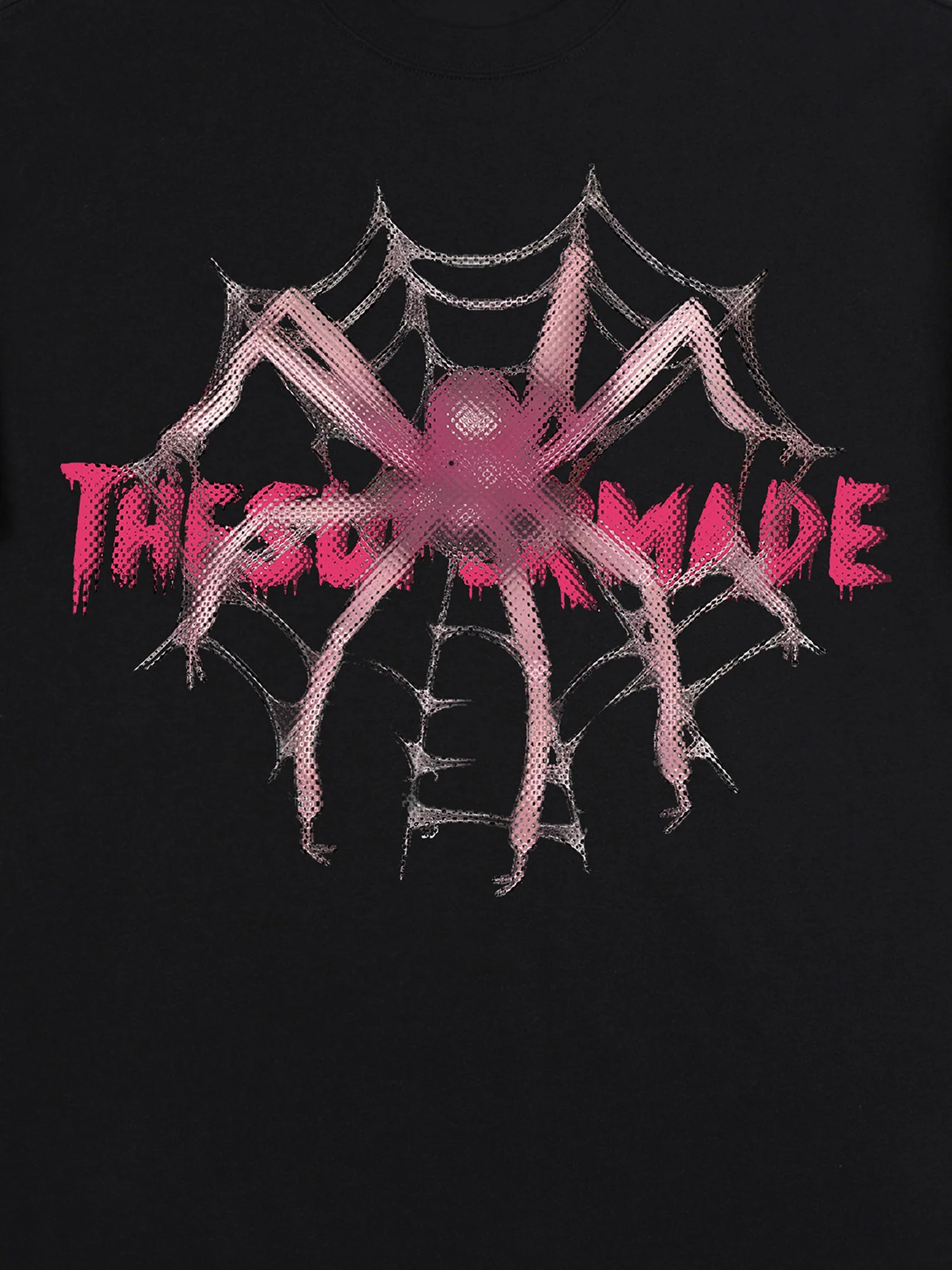 Thesupermade Pink Diamond Spider Hip Hop T-shirt