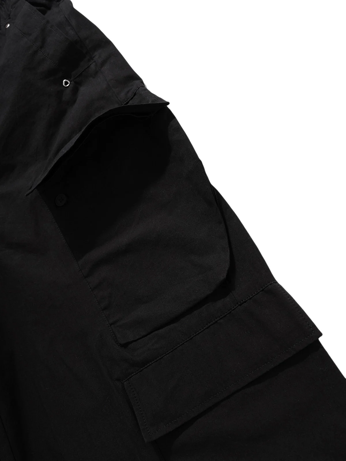 RO Style Multi-Pocket Baggy Flared Pants - 2321