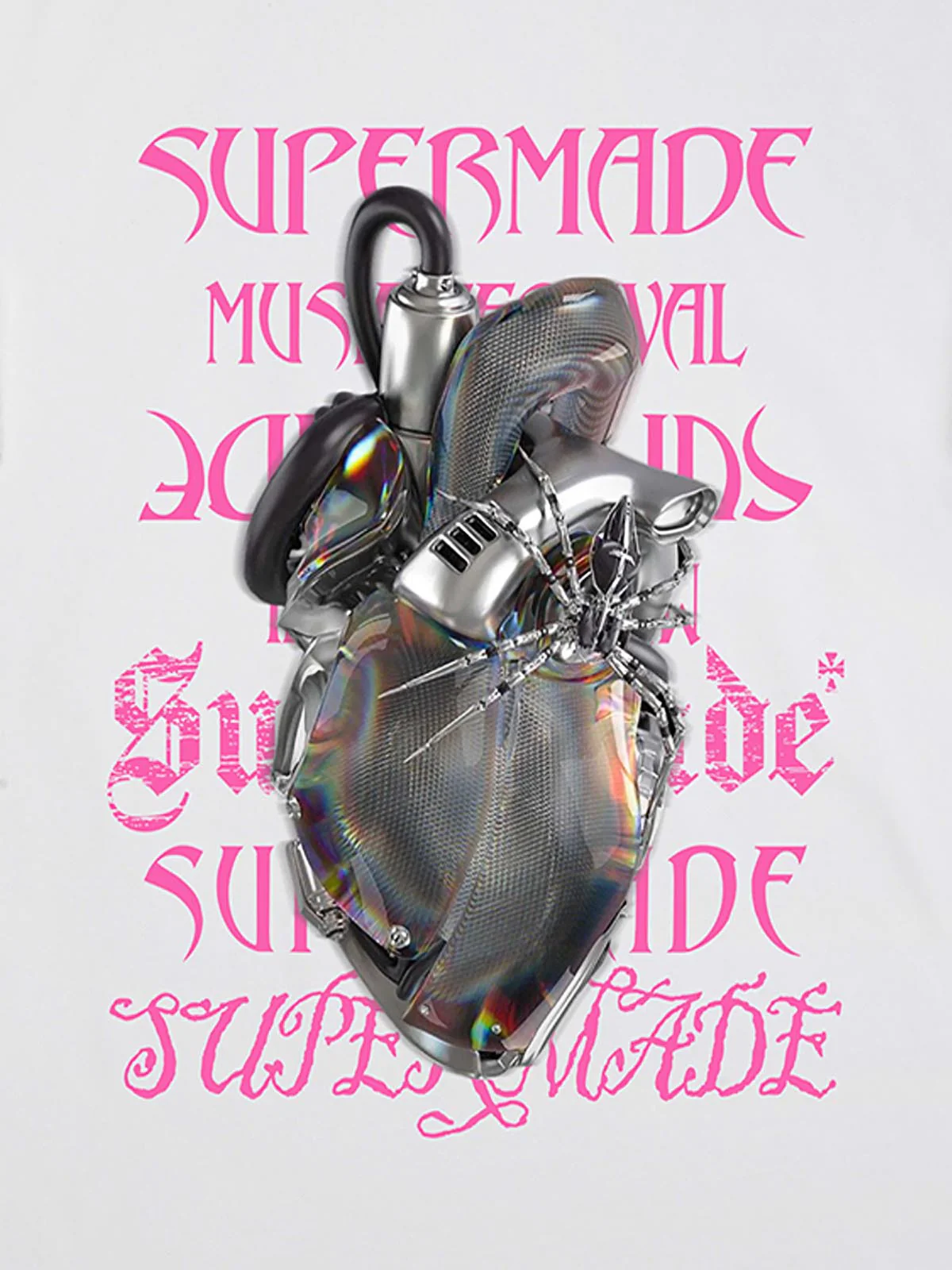 Cyberpunk Heart Graphic T-Shirt