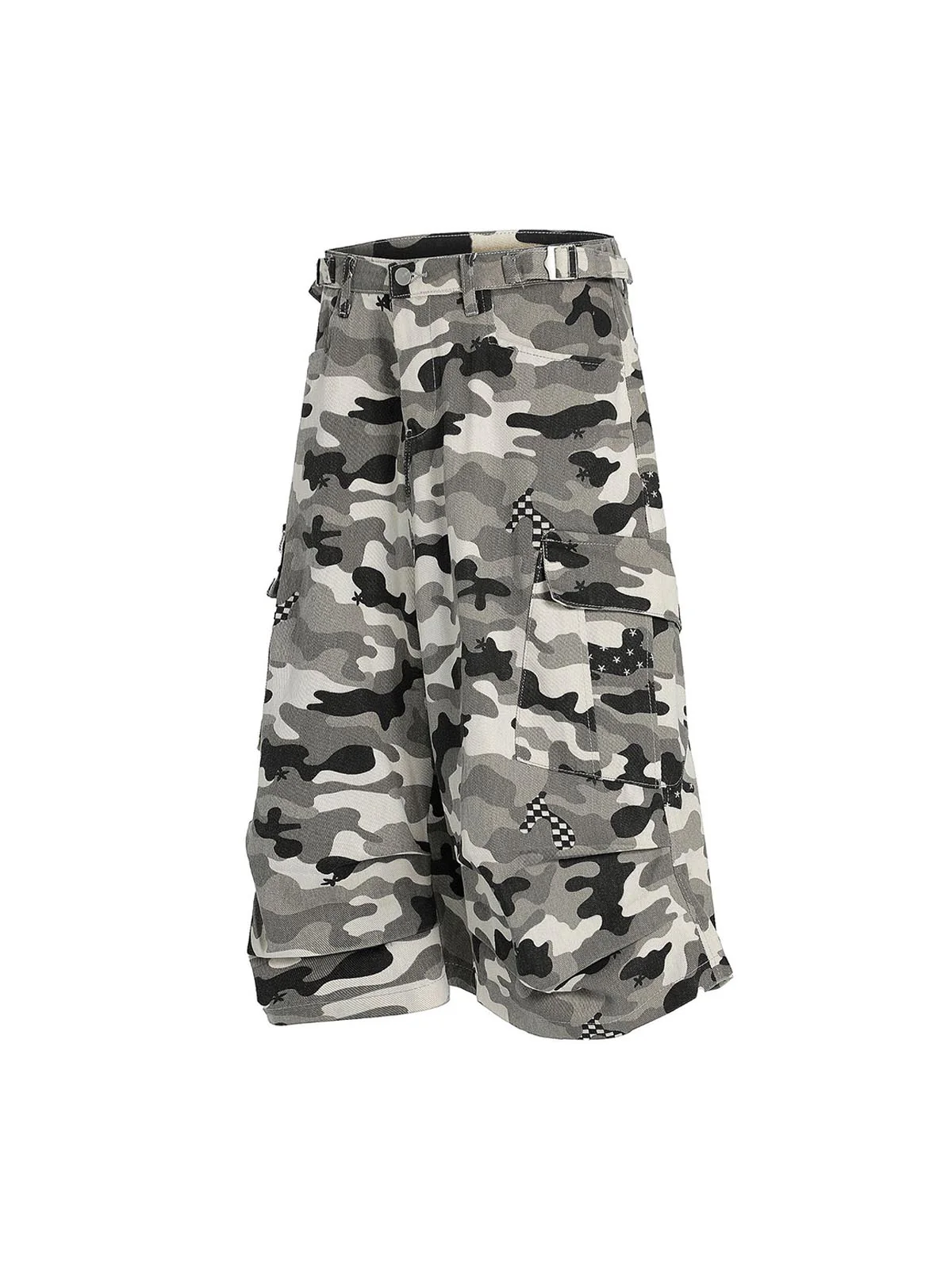 Camouflage Multi-pocket Cargo Jorts