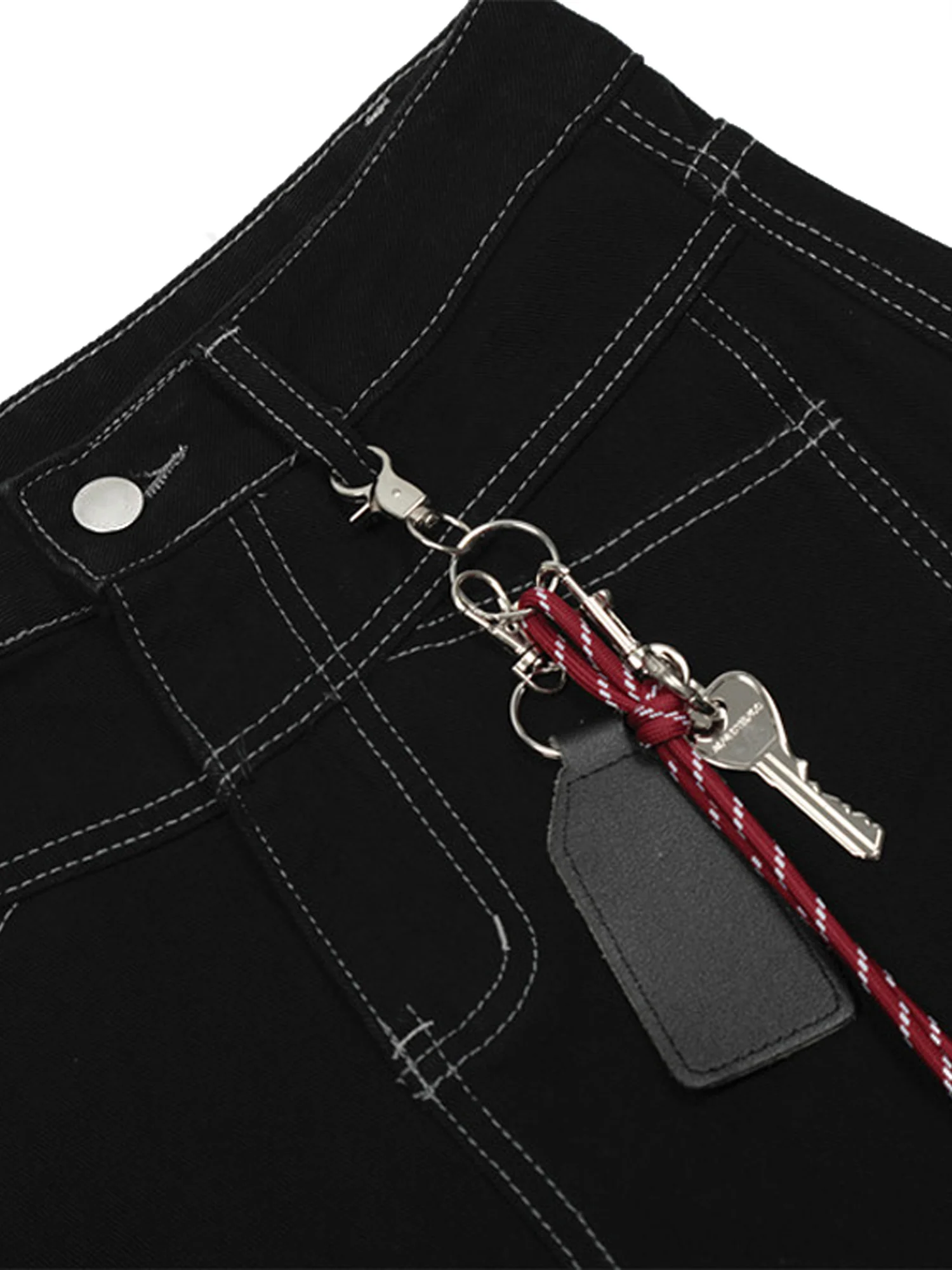 Welt-Embellished Cargo Jorts