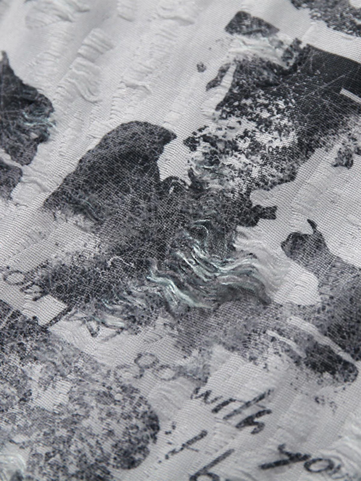 Street Stitching Cross Print T-shirt