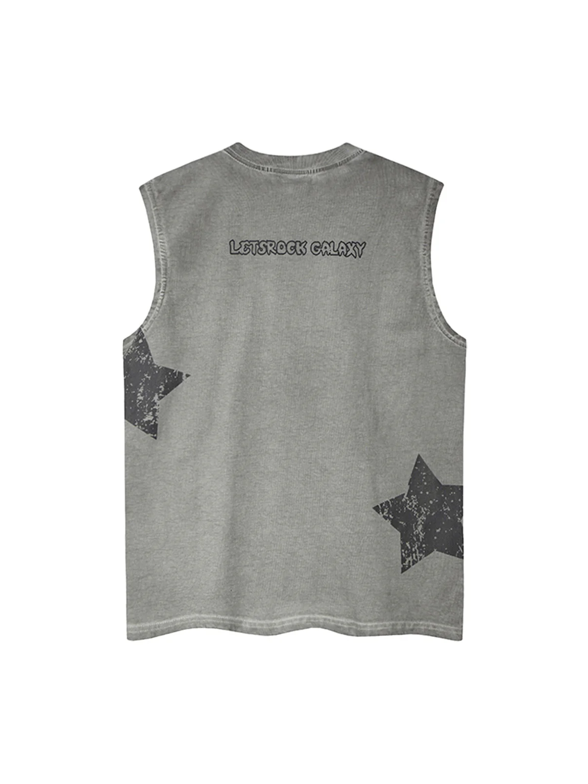 Washed Star Print Vest