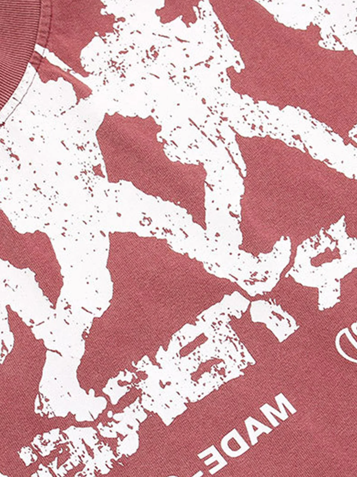 Rock Style Retro Letter Print T-shirt