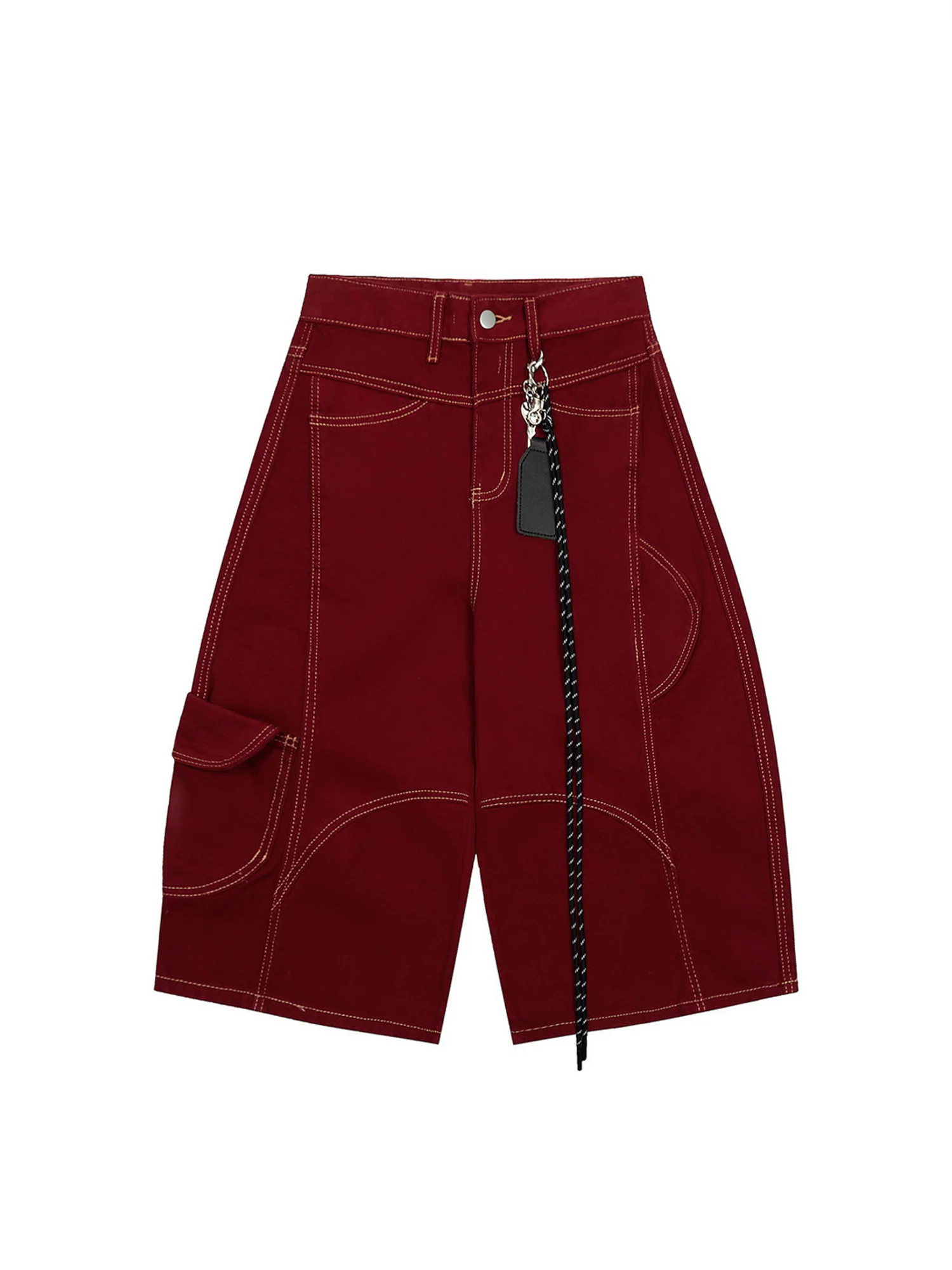 Welt-Embellished Cargo Jorts