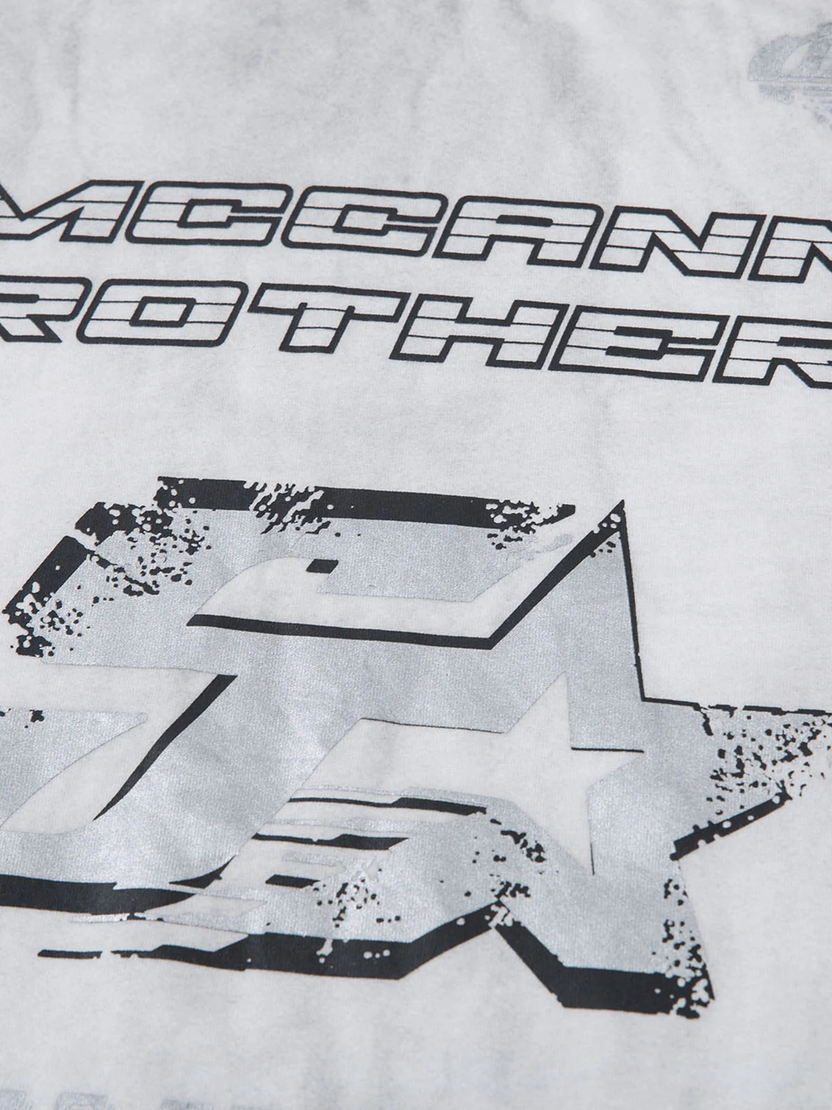 Distressed Dirty Dyed Print T-shirt - 2320