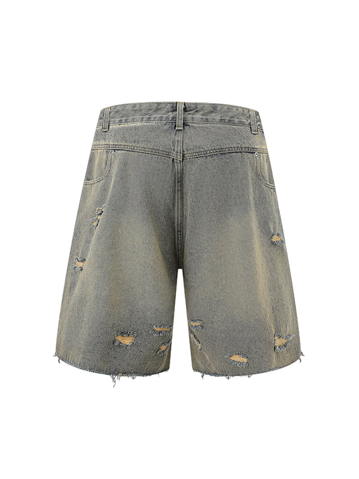 Distressed Ripped Denim Suit