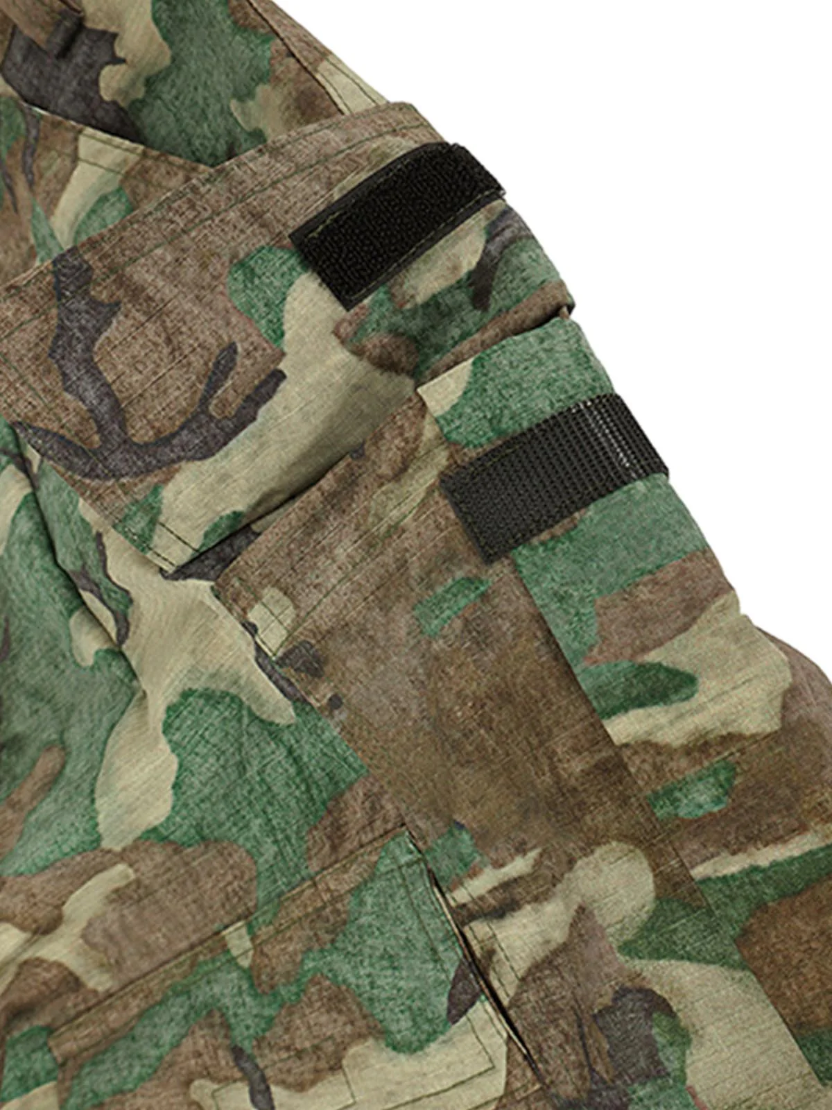 Camouflage Adjustable Belt Cargo Pants