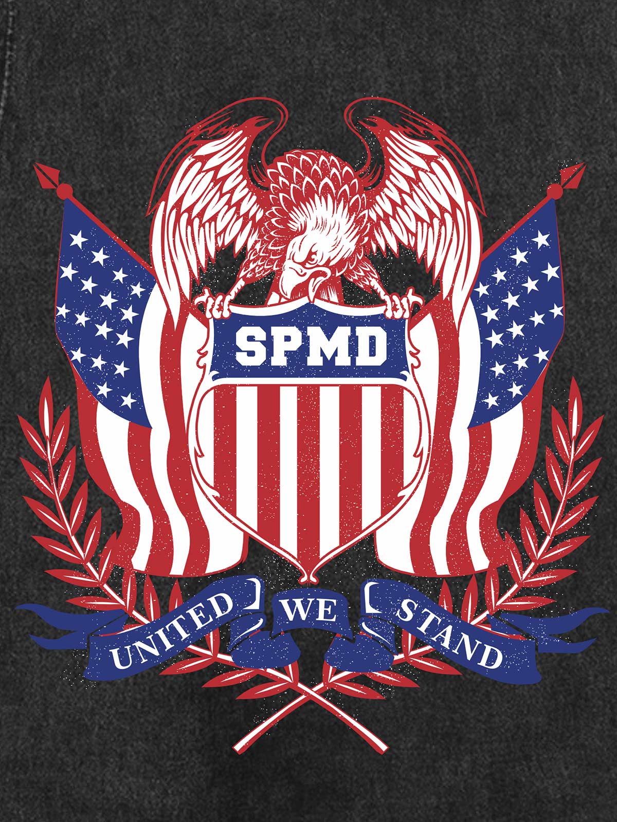 Original Printed Eagle Graphic Stylish Sleeveless Denim Vest