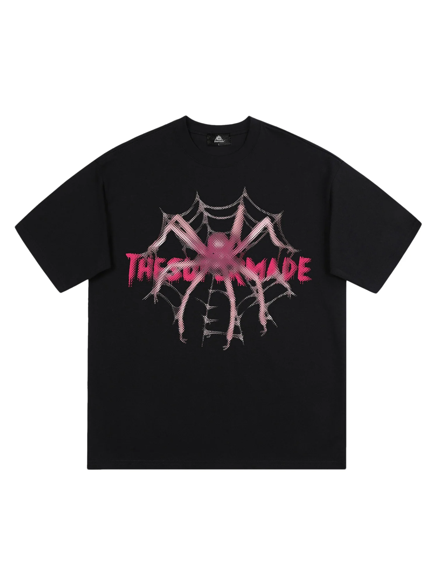 Thesupermade Pink Diamond Spider Hip Hop T-shirt