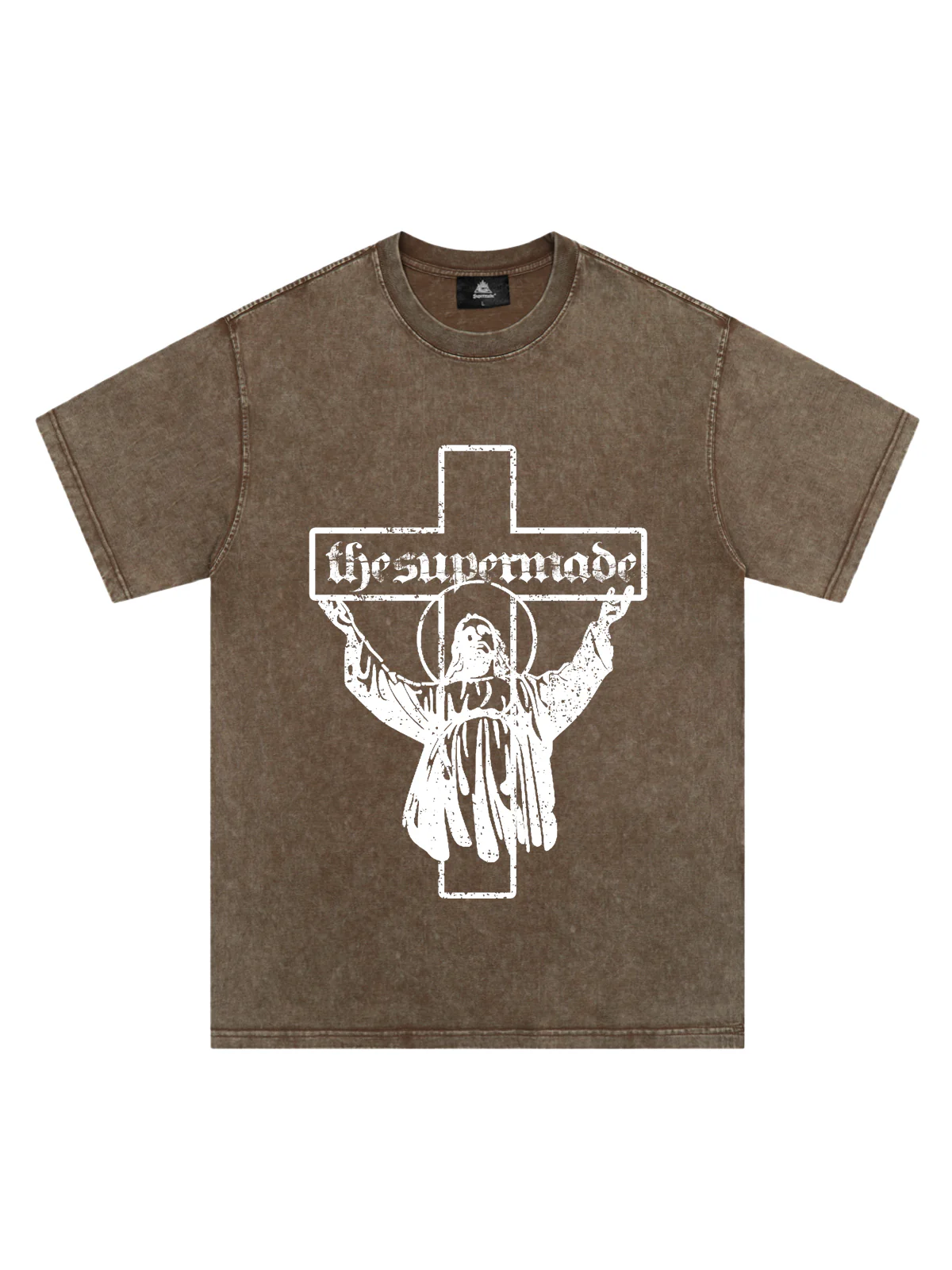 Original Distressed Cross Graphic T-Shirt