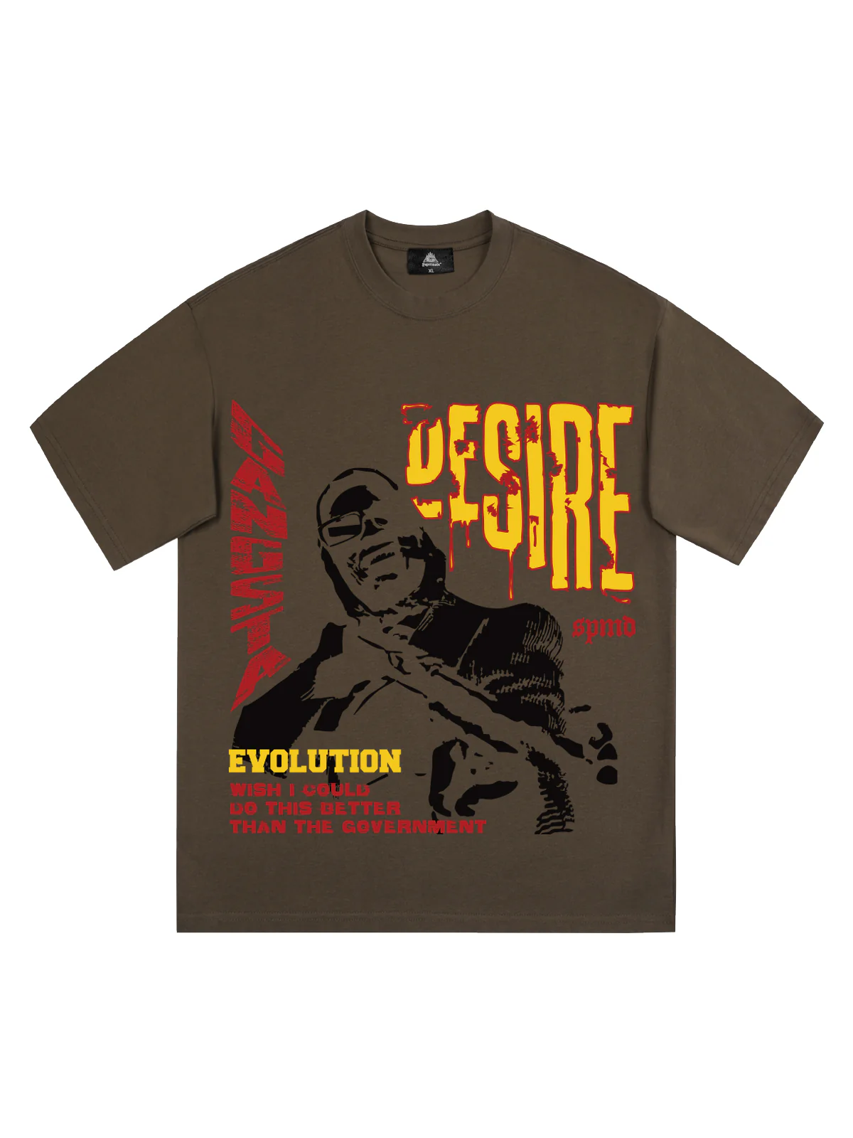 Retro Letter Protrait Graphic Print T-Shirt