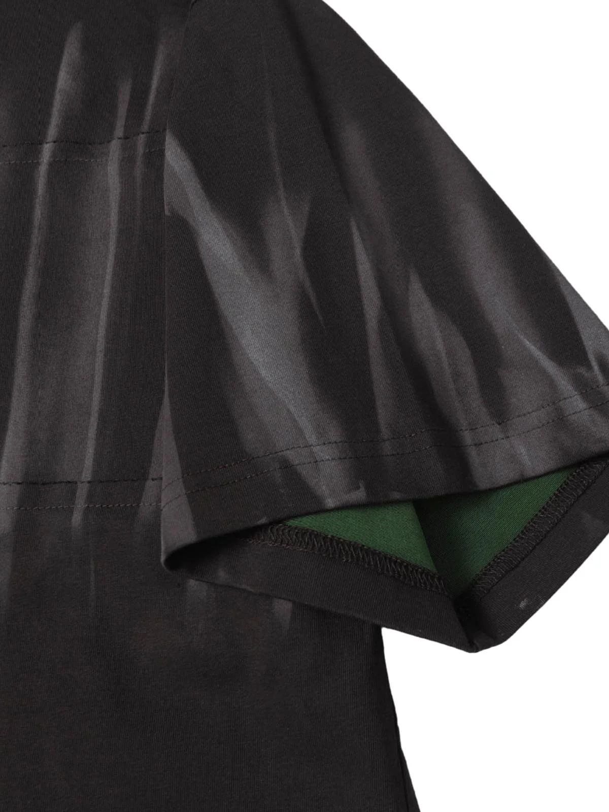 Oversized Tie-Dye Embroidered Letter T-Shirt