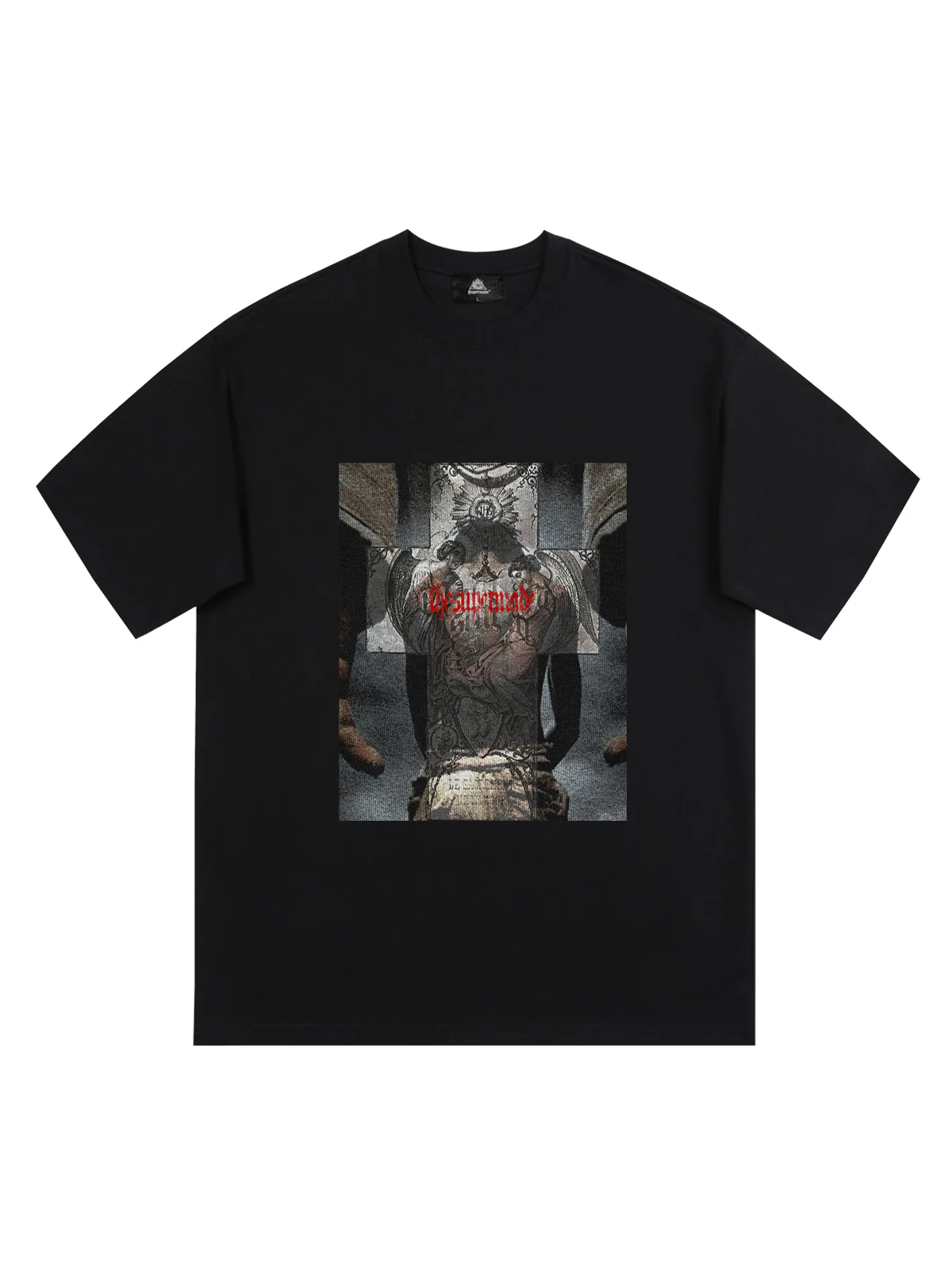 Original Cross Portrait Graphic T-Shirt