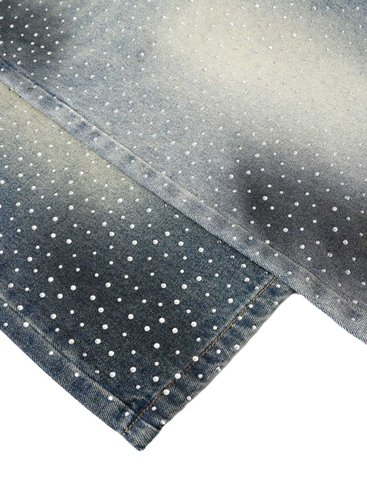 Heavy Diamond Drawstring Denim Jorts