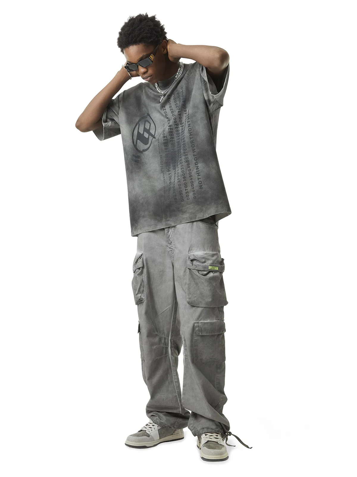 Thesupermade Vintage Wasteland Style Multi Pocket Work Pants