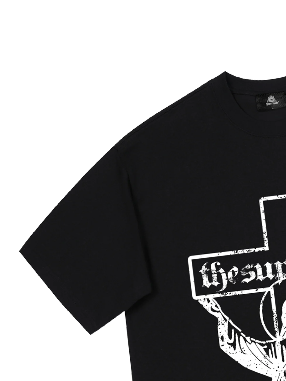 Original Distressed Cross Graphic T-Shirt