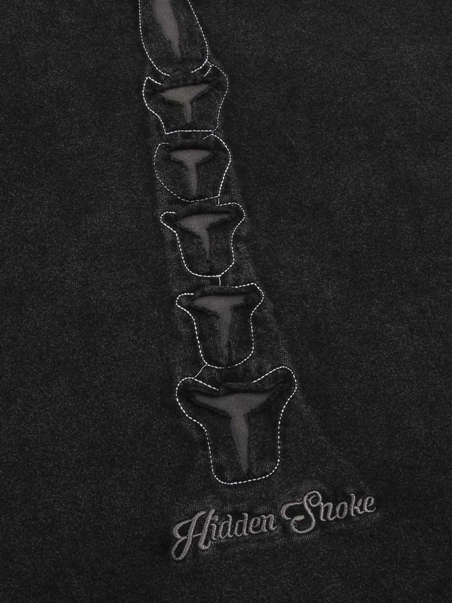 Dark Bones Washed Short-sleeved T-shirt - 1627