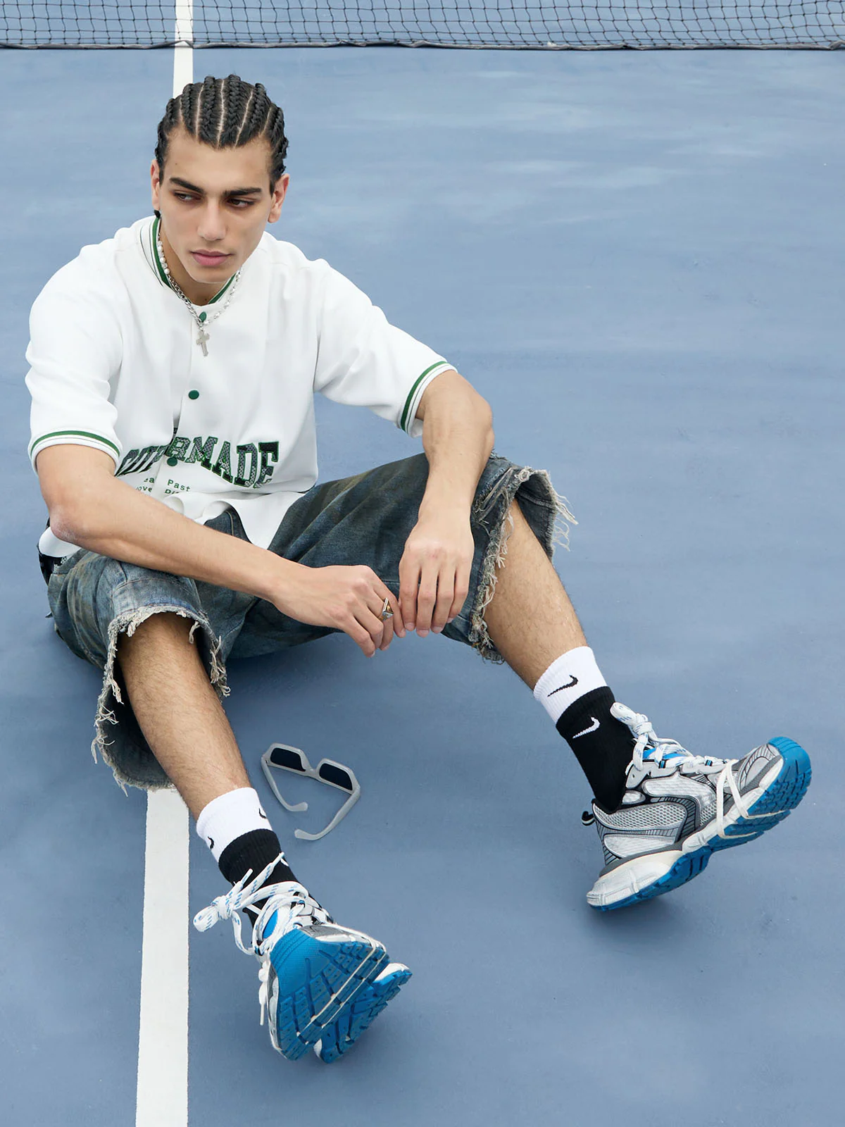 Original Camouflage Spliced Baseball T-Shirt - 2350