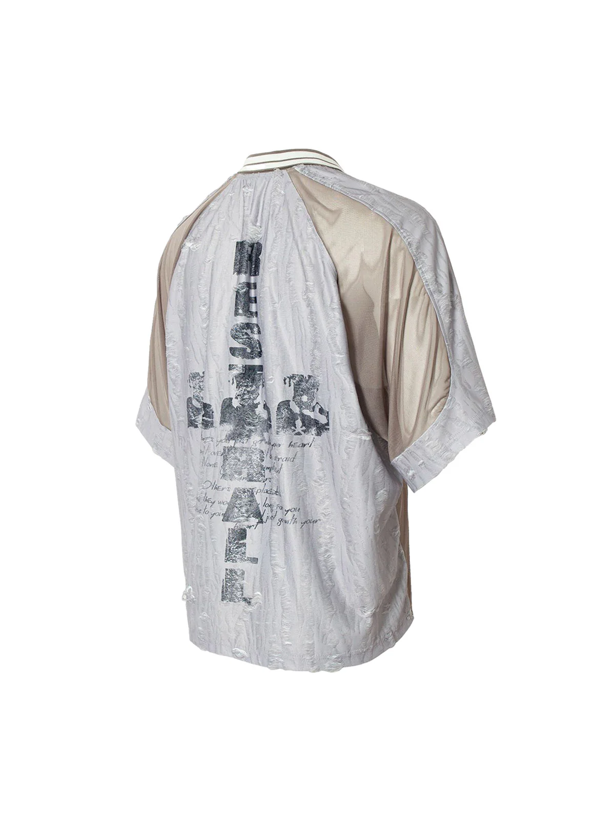 Street Stitching Cross Print T-shirt