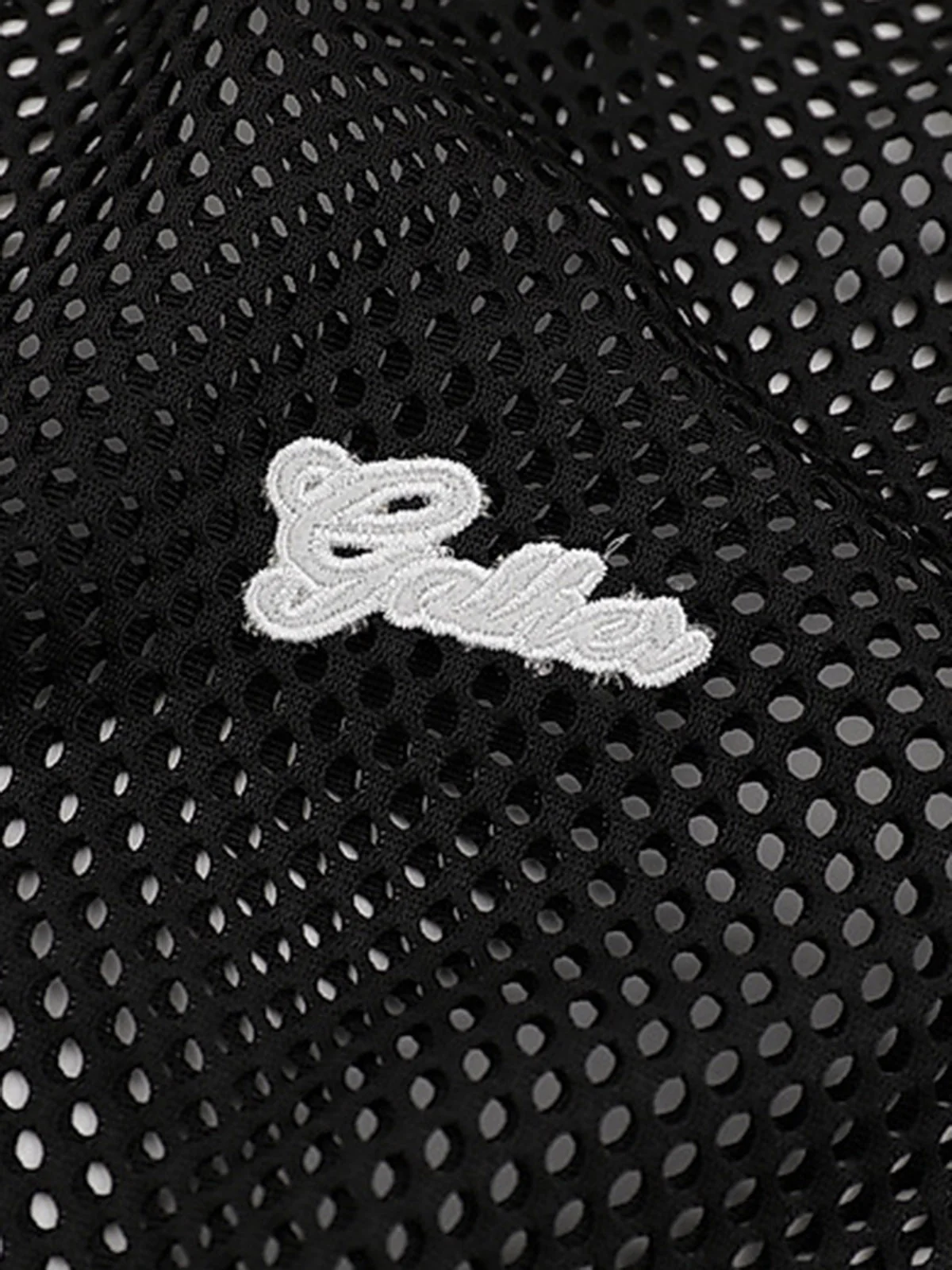Hollow Sports Mesh Embroidered Letters Vest