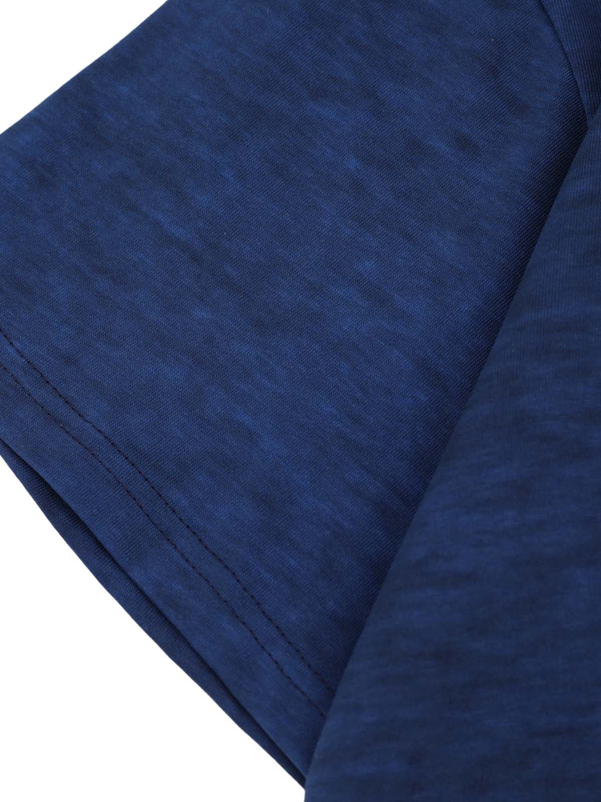 Retro Heavy Washed Patch Embroidered Letter T-shirt