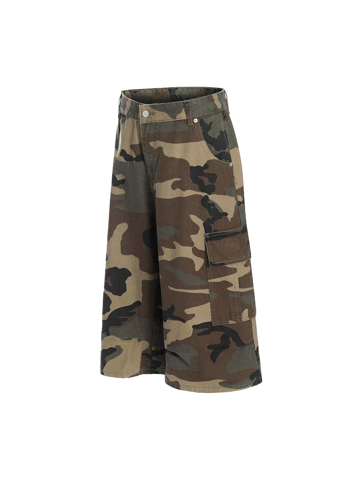 Camouflage Multi-Pocket Cargo Jorts