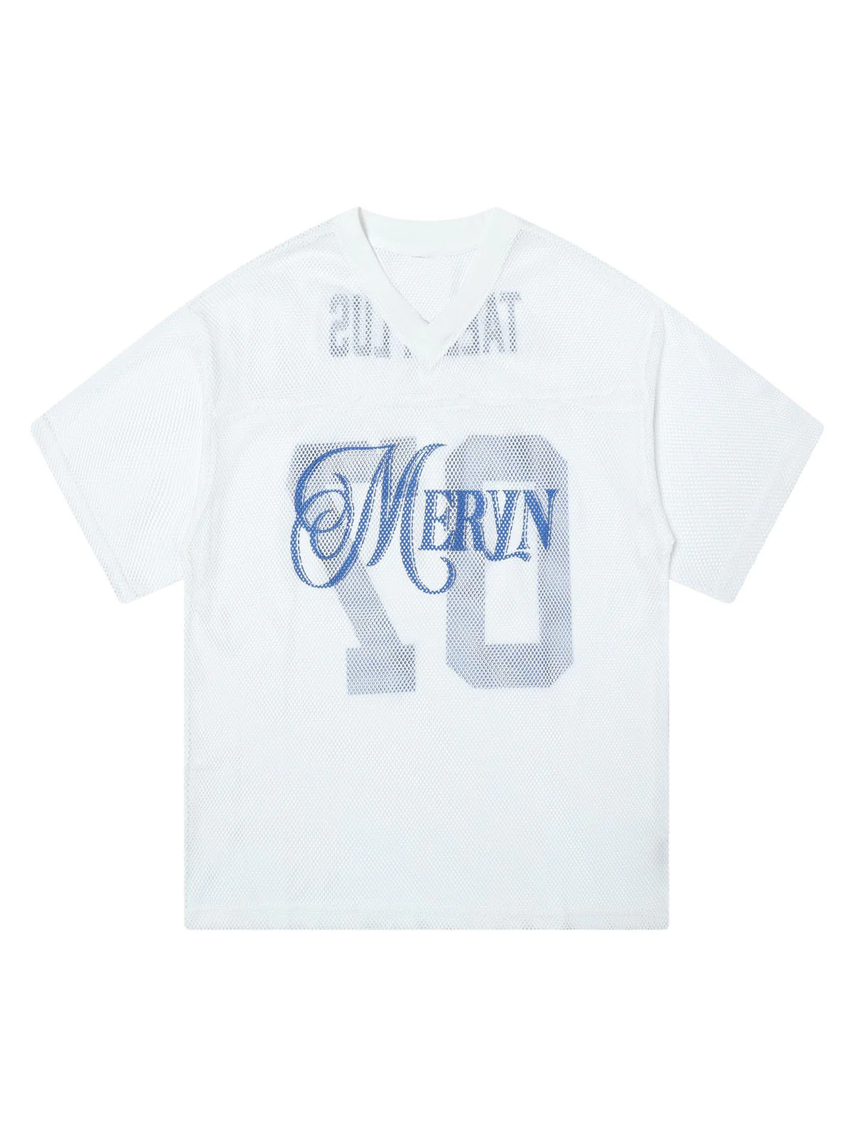 Jersey Mesh Blouse Hollow T-shirt