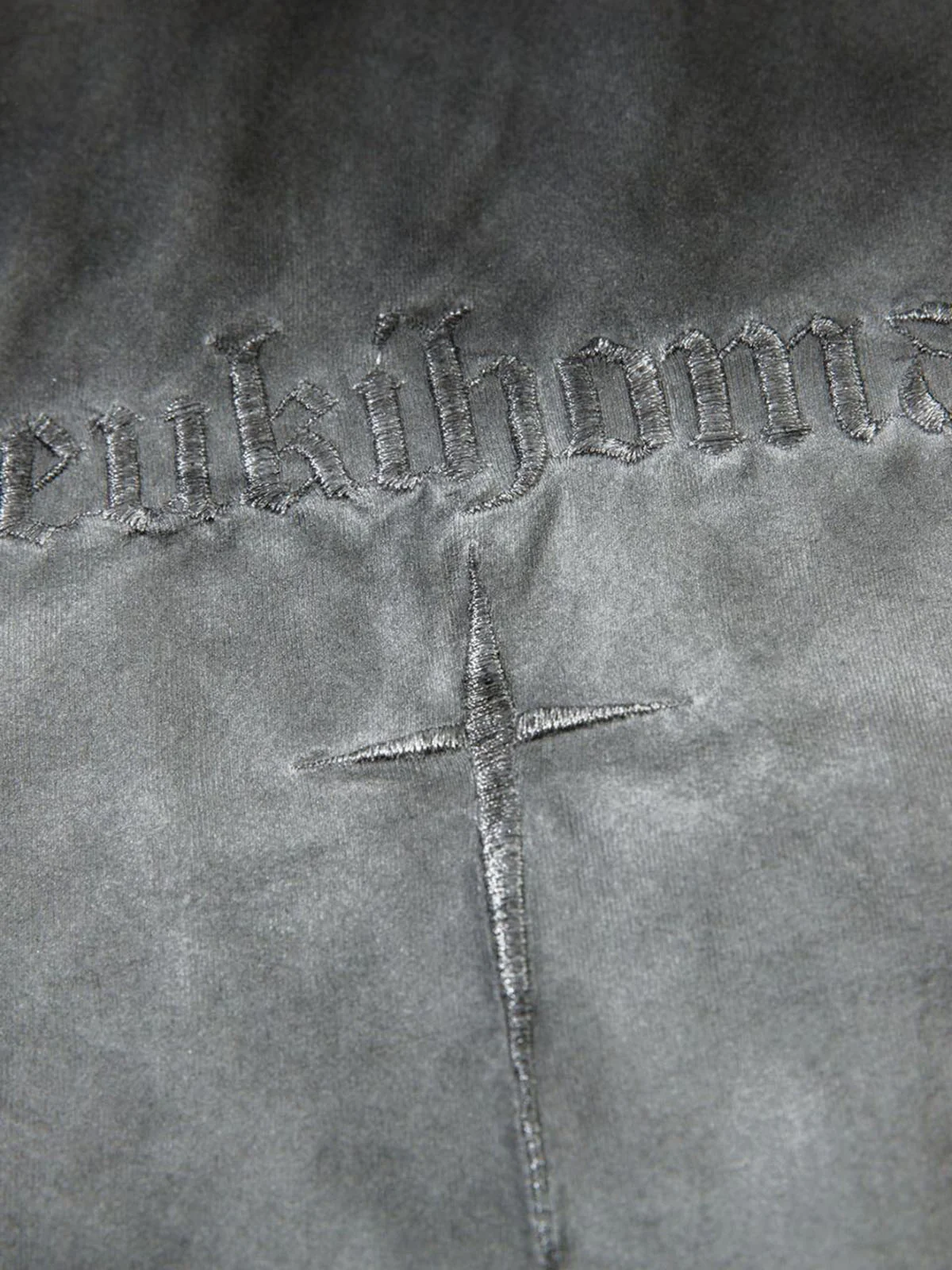 Oversized Cross and Studed T-Shirt