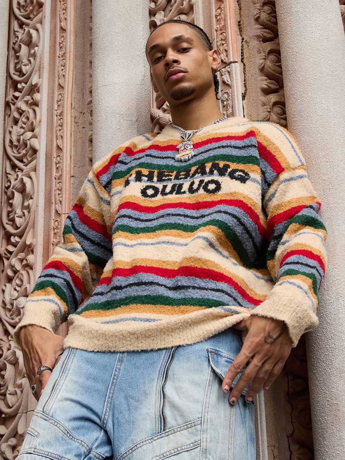 Thesupermade Vintage Striped Sweater - 2344