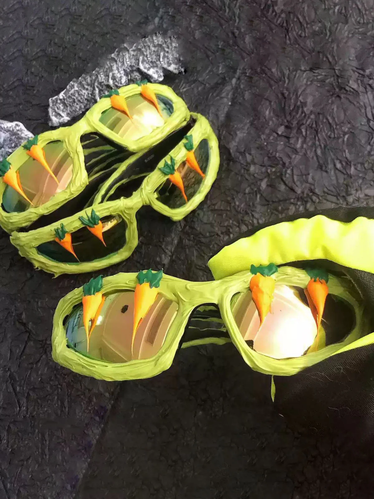 Fun Carrot-Embellished Sunglasses