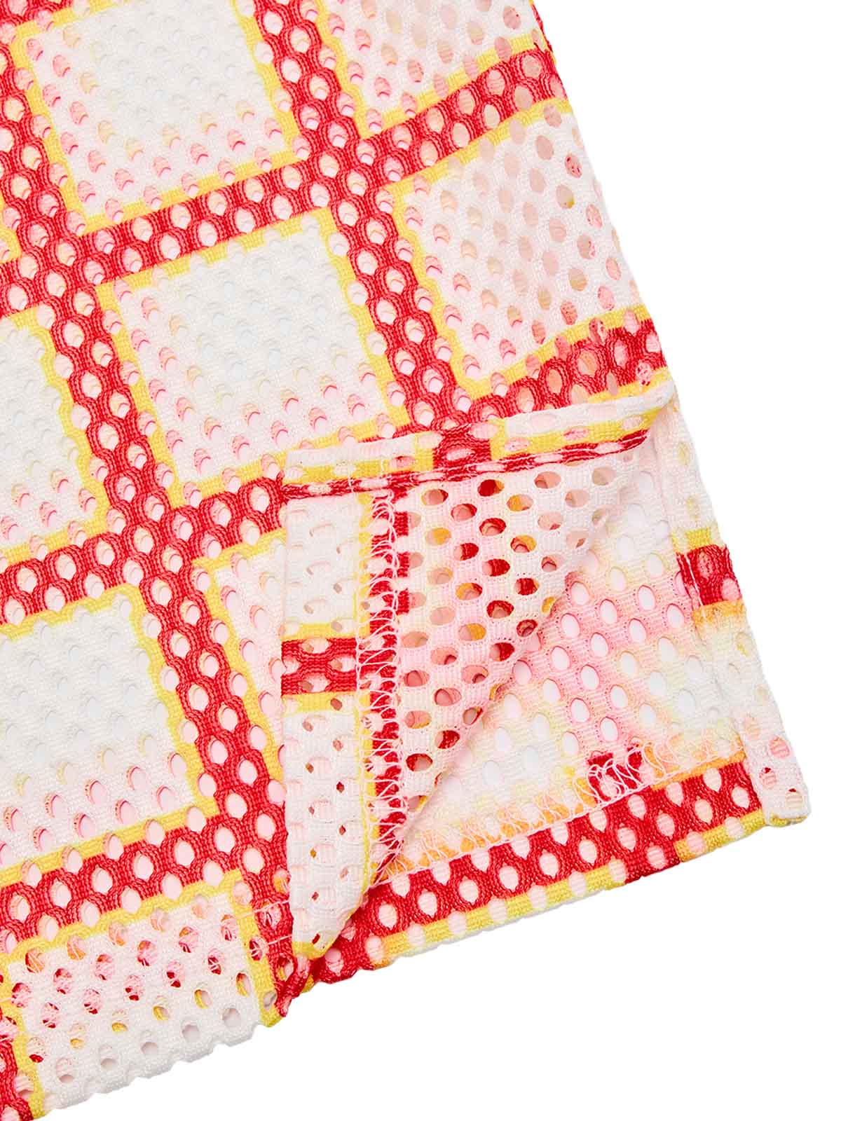 Original Jersey Plaid V-Neck T-shirt