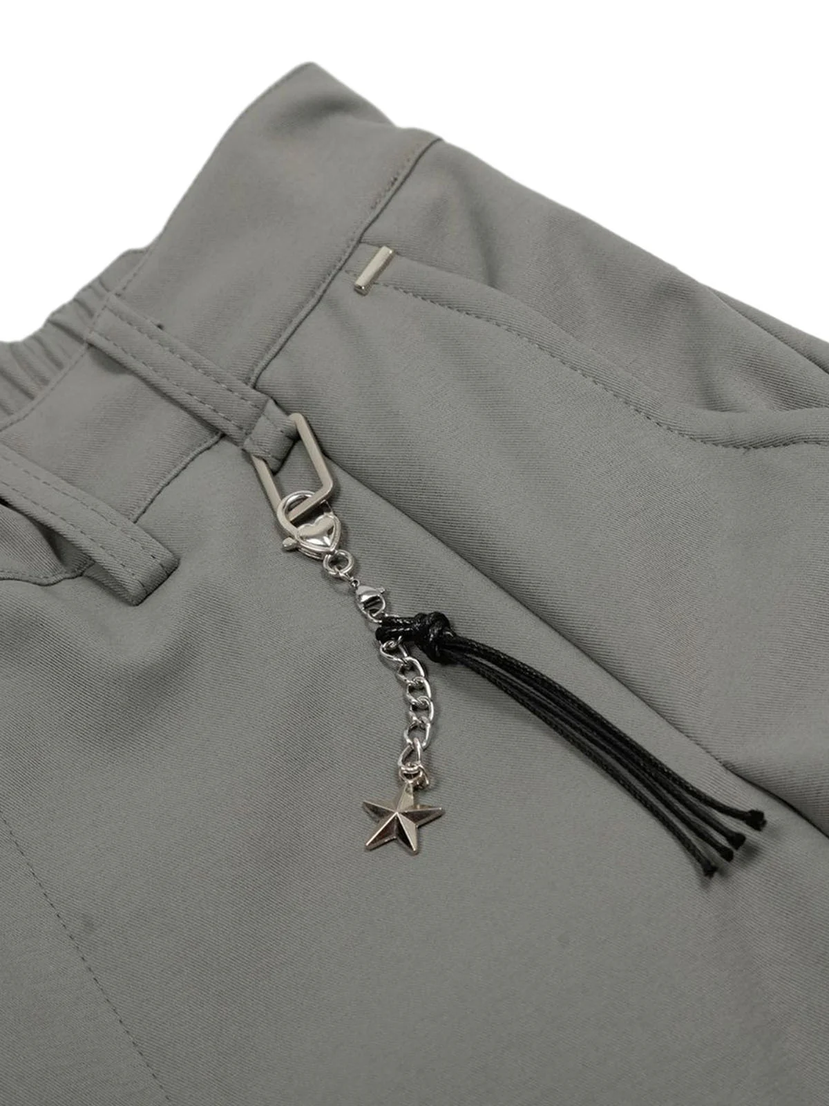 Elastic Waistband Barrel Pants