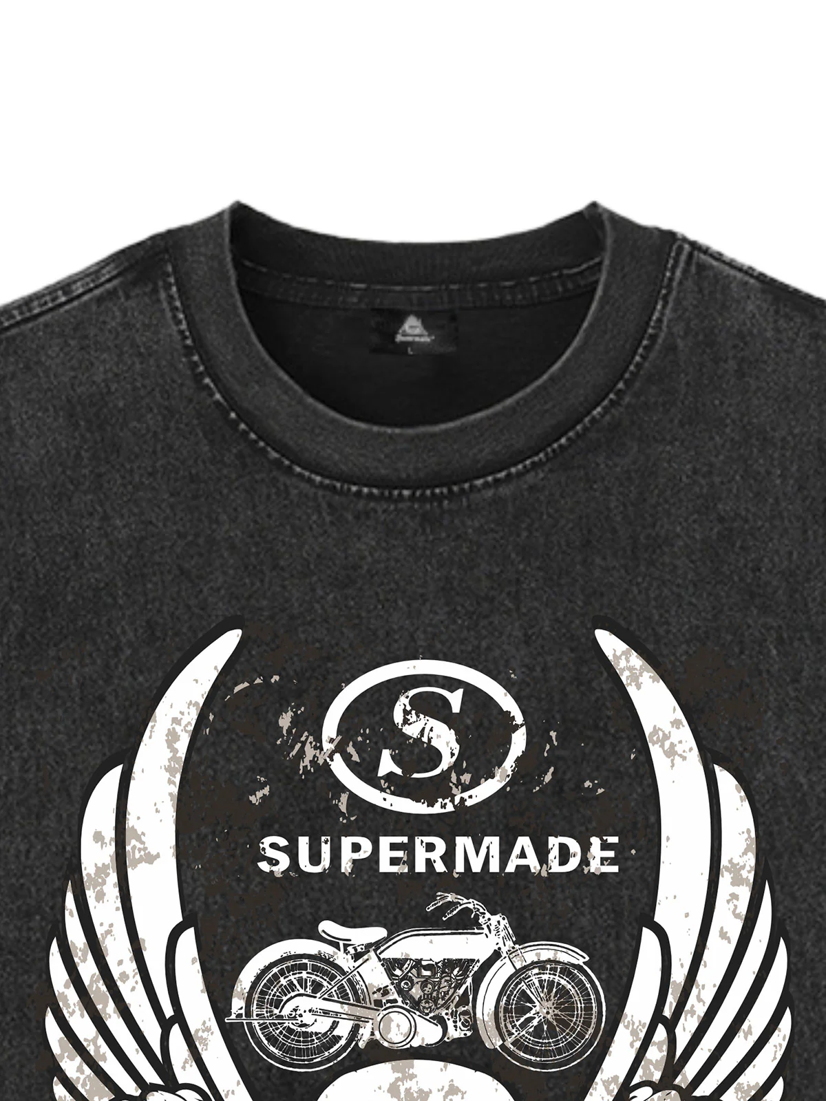 Original Distressed Graphic Tank Top Sleeveless Denim Vest