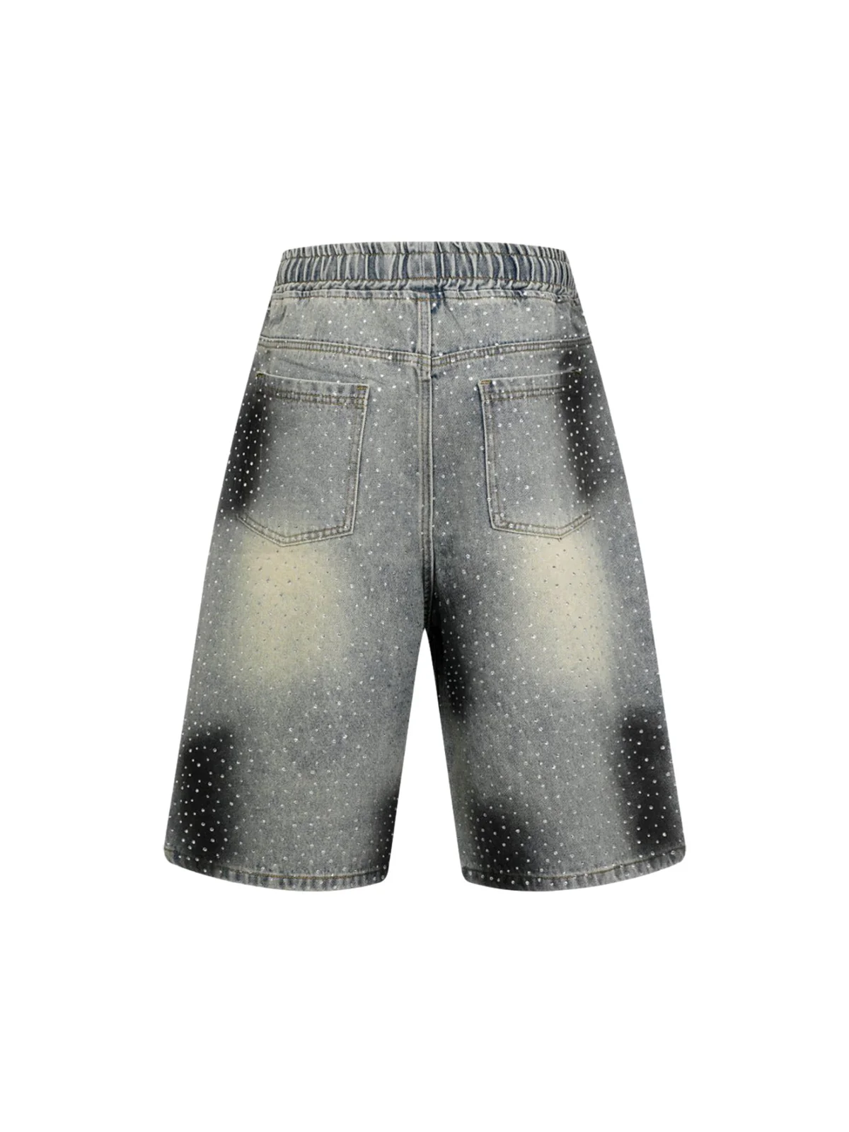 Heavy Diamond Drawstring Denim Jorts