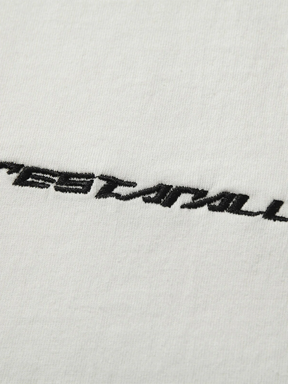 Heavy Washed Street Metal Collar T-shirt