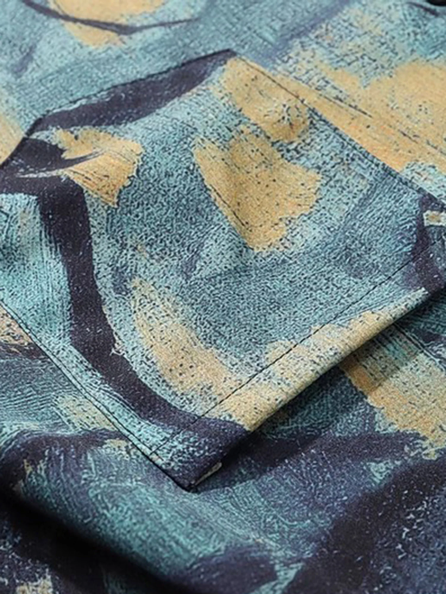 Thesupermade American Retro Tie-dye Casual Set