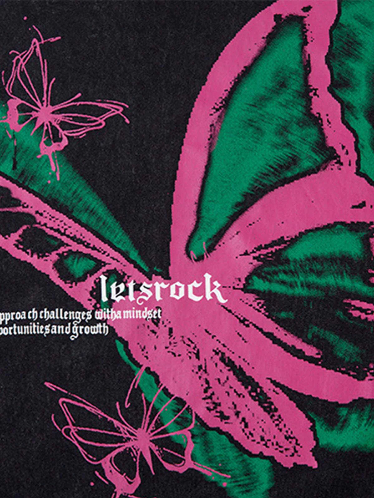 Raw Edge Butterfly Print Vest