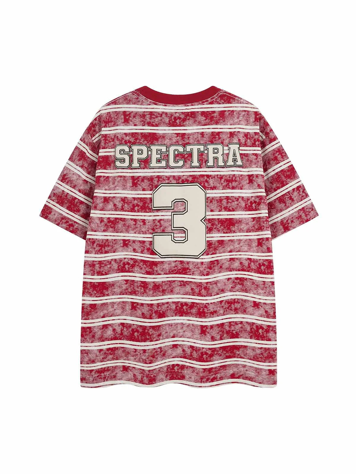 Graphic Lettering Striped Oversized T-Shirt