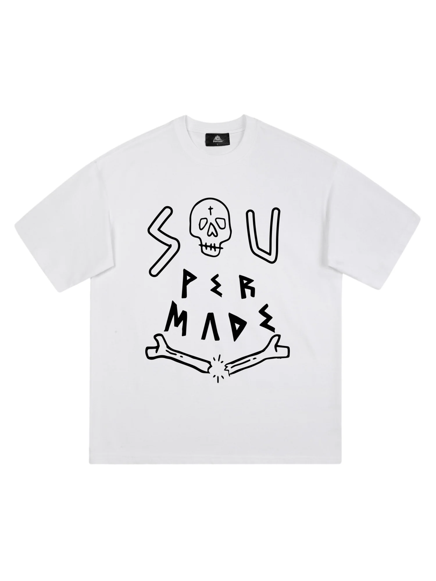 Thesupermade Skull Print T-shirt - 1991