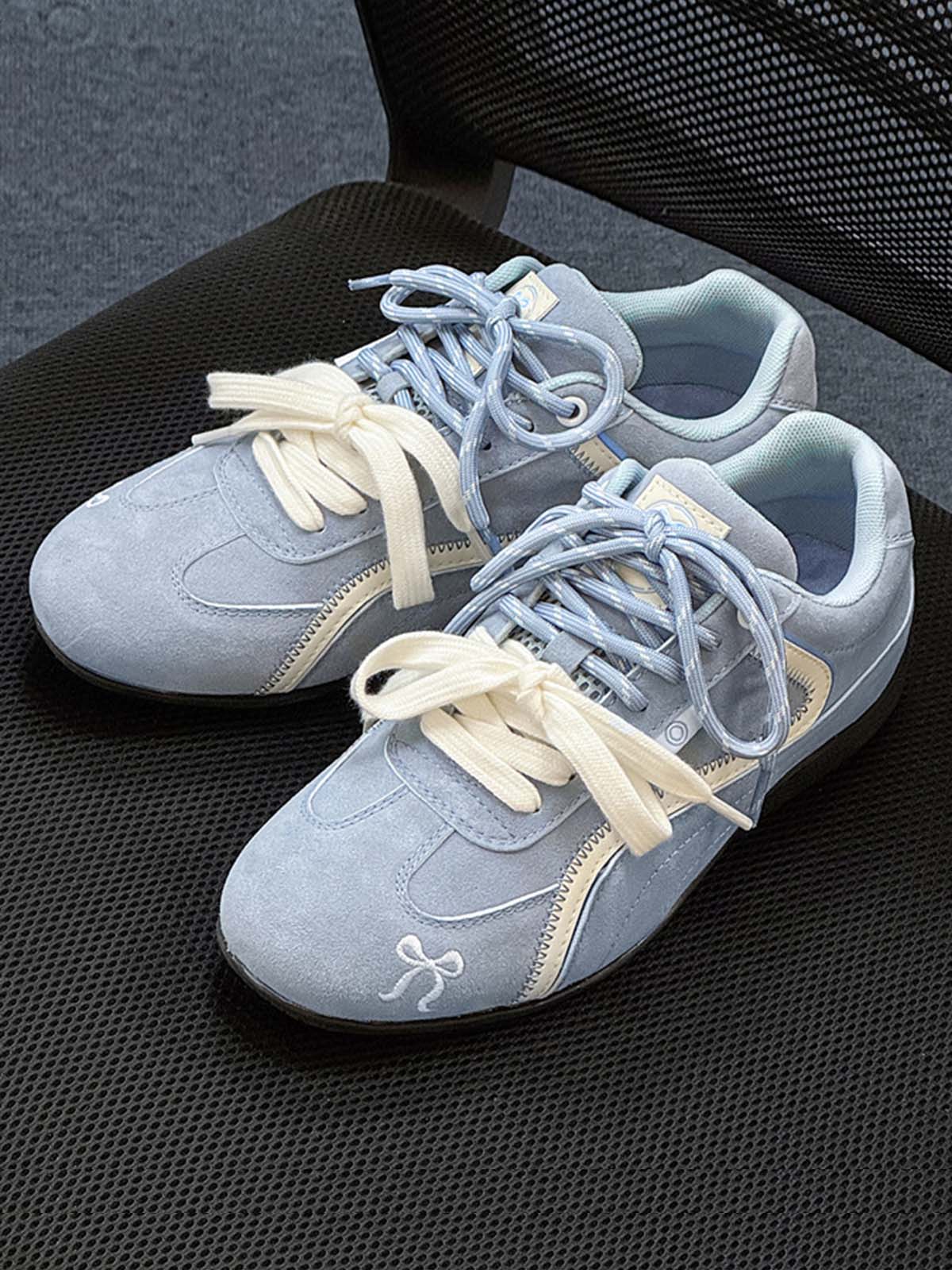 Suede Lace-Up Sneakers
