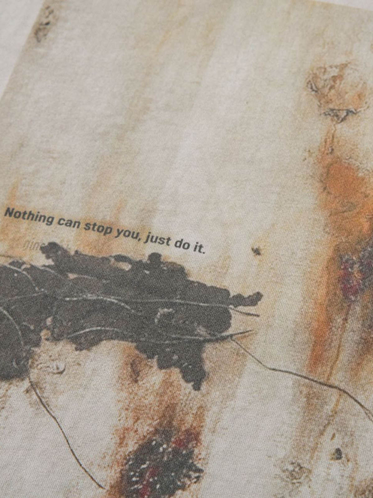 Dirty-Dyed Washed Crew Neck T-shirt