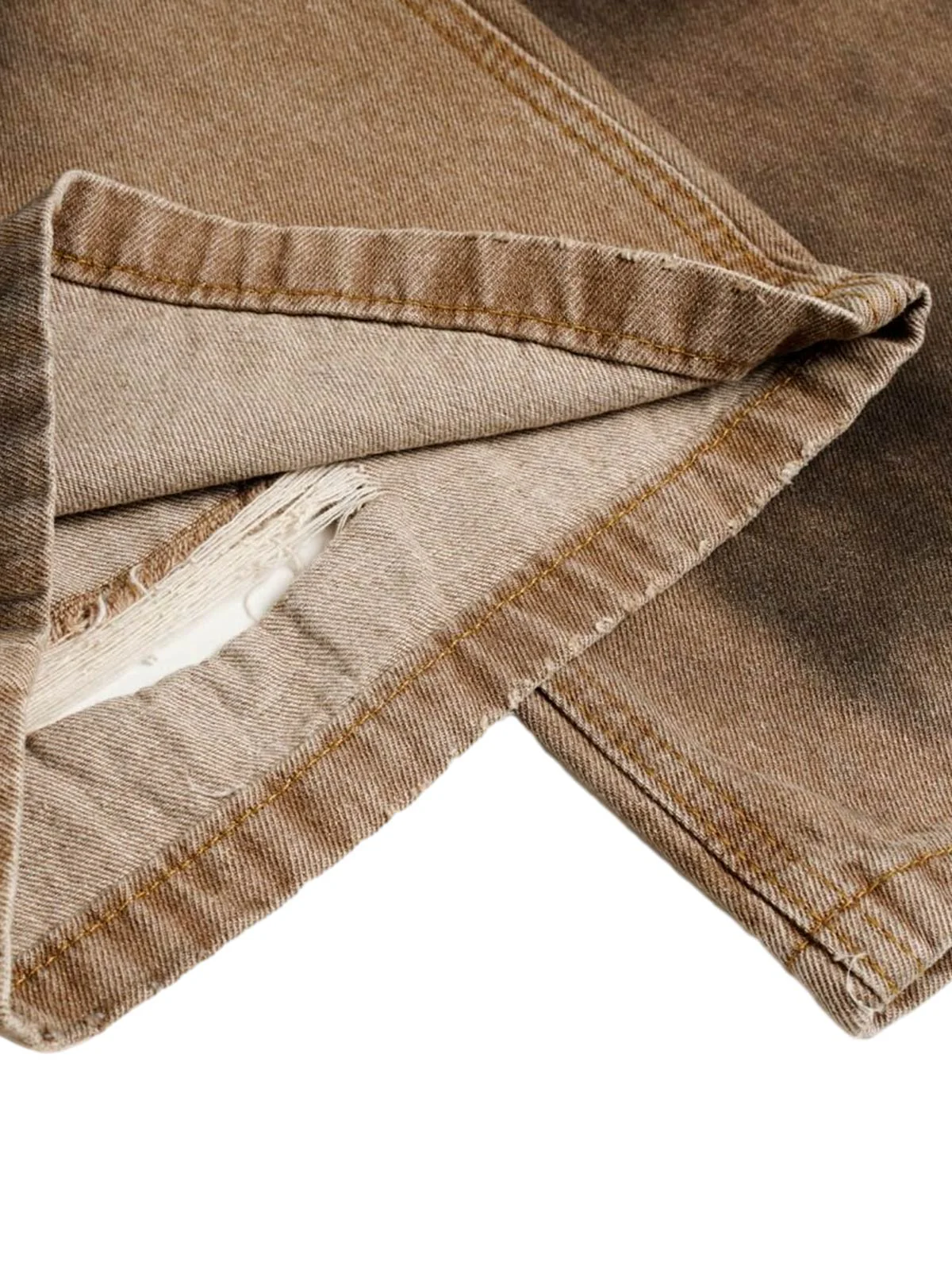 Street Ripped Dirty Dye Jeans