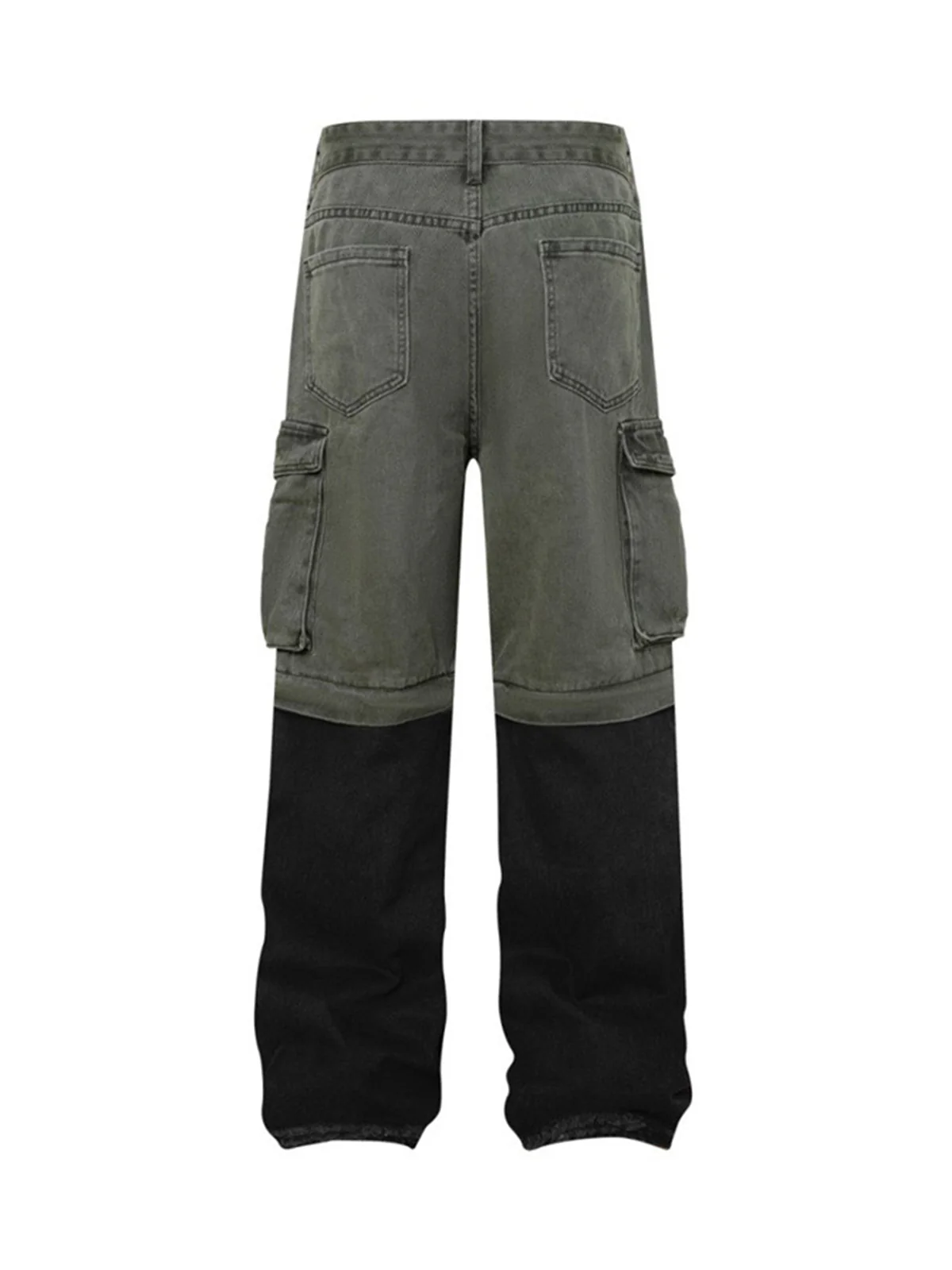 Deconstructed Detachable Split Cargo Jeans