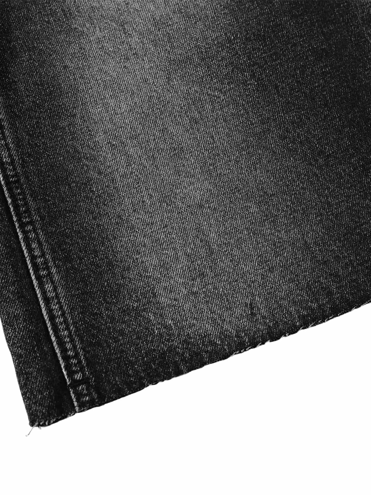 Washed Distressed Rivet Denim Cropped Jorts