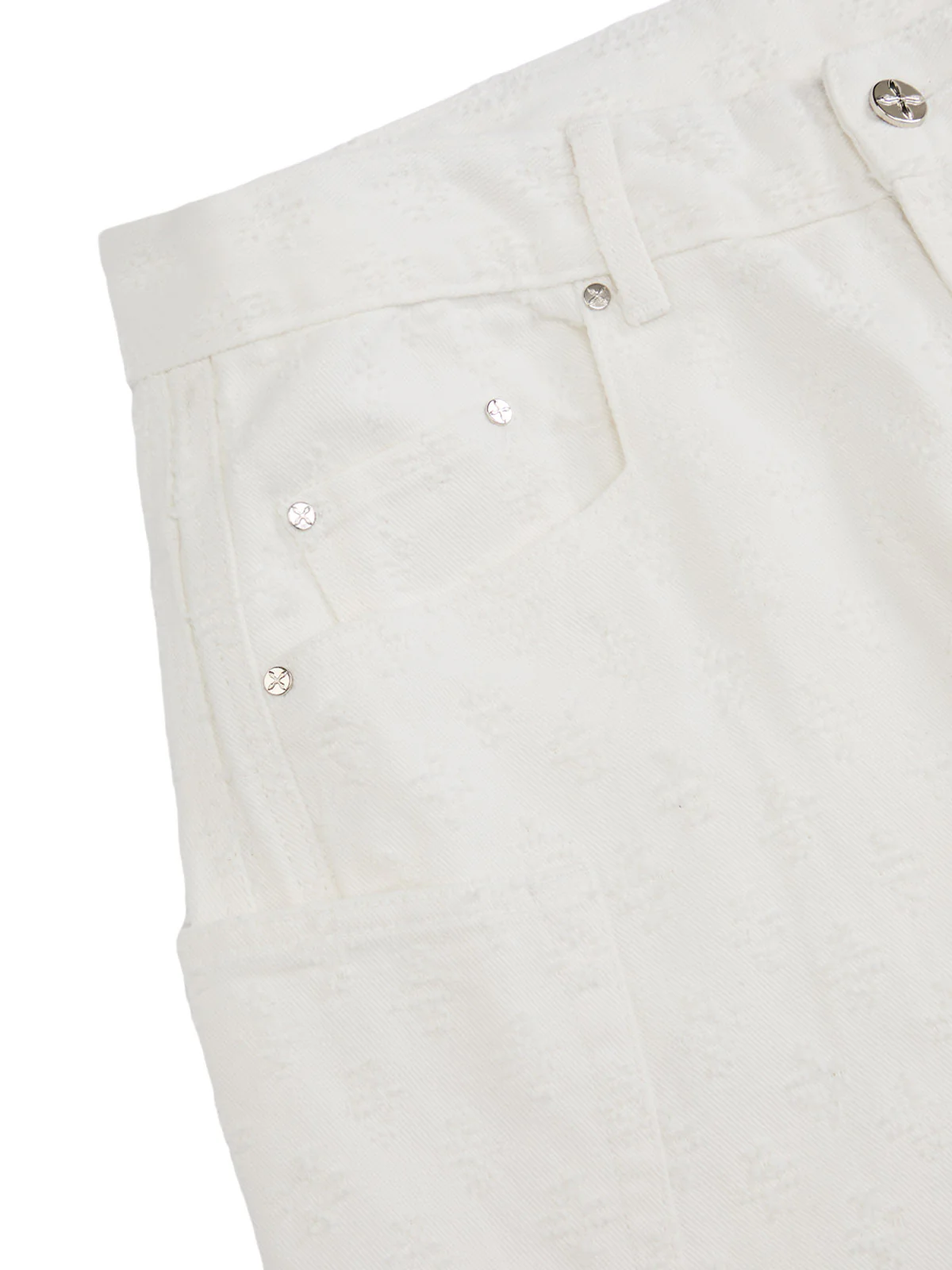 Textured Structured Barrel Jeans