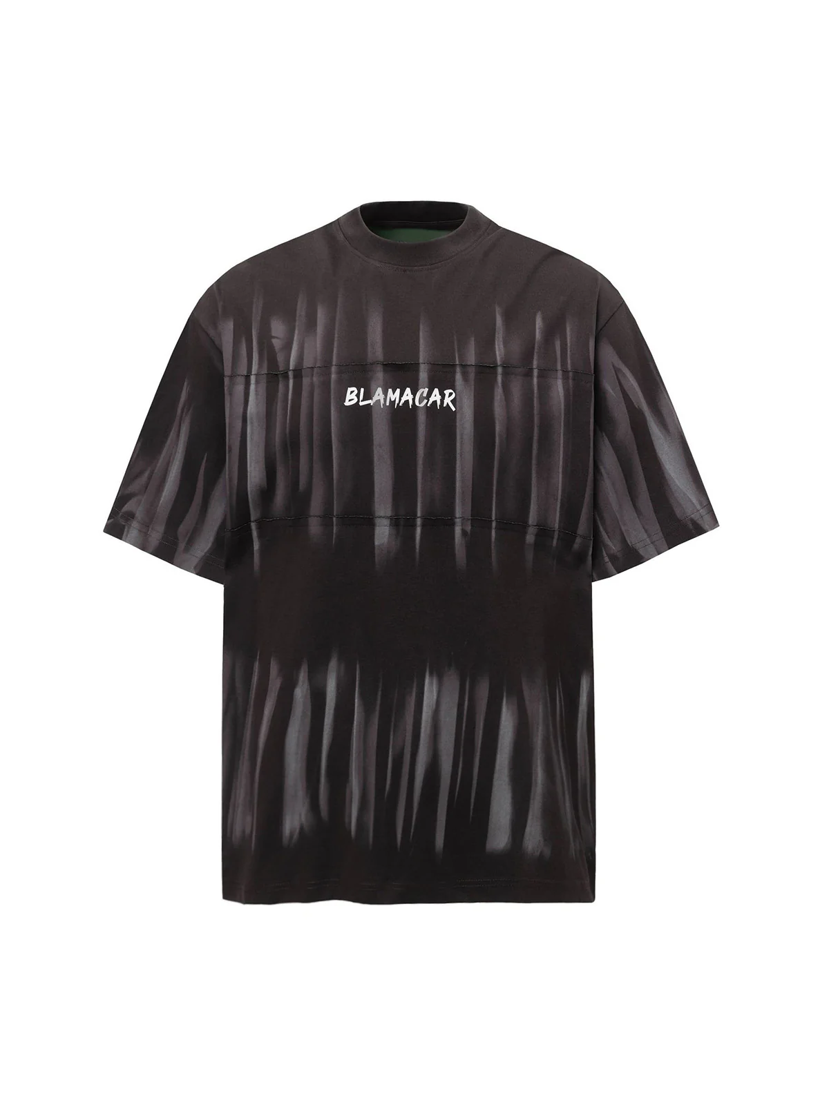 Oversized Tie-Dye Embroidered Letter T-Shirt