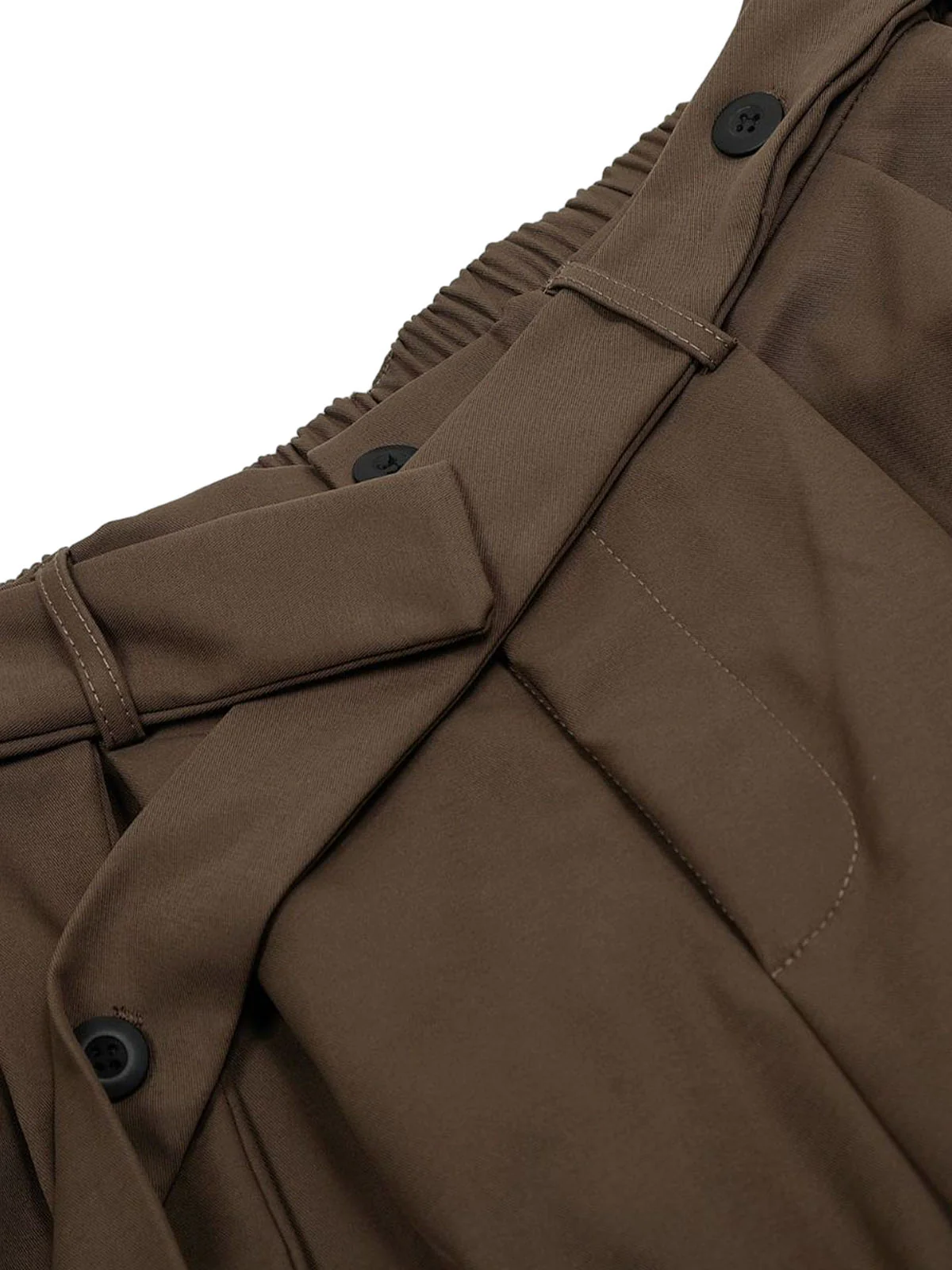 Pleated Belted Machete Track Pants